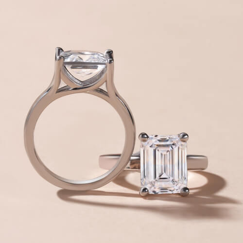 Trend Alert: Minimalist Diamond Engagement Rings Because Less Is More