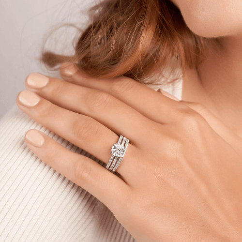 The Charm Of Double Band Engagement Rings