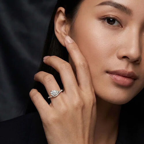 Why East-West Engagement Rings Are So Popular Right Now